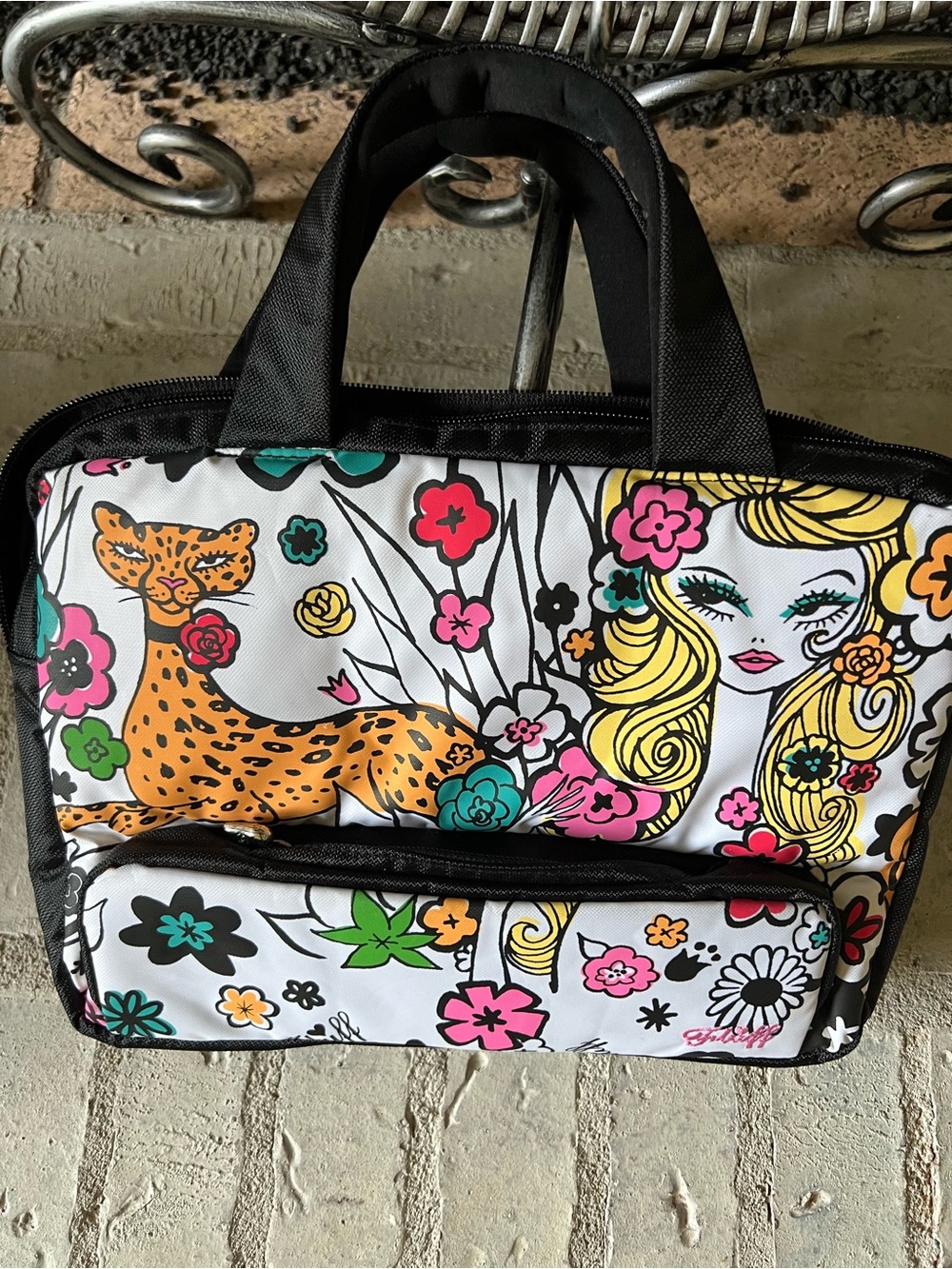 RARE Vintage Fluff Retro Coquette Laptop Tablet Bag